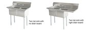 Stainless Steel Double Tub Pot Sinks