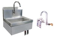 Stainless Steel Sink with Knee Valves